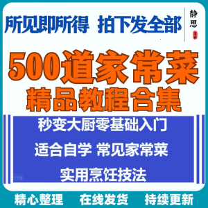 零基础入门自学习培训家常菜做菜教学视频教程私房菜炒菜烹饪厨-虚拟资料库