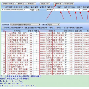 批量文件名提取软件/文件名批量编号/文件名批量修改-虚拟资料库