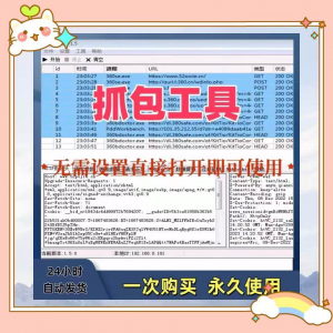 抓包工具软件开发源代码分析设计素材一次性购买永久使用-虚拟资料库