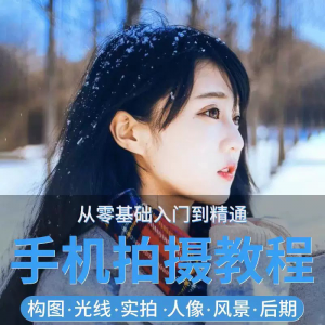 手机摄影教程snapseed人像后期修图拍摄拍照课程从入门到精通-虚拟资料库