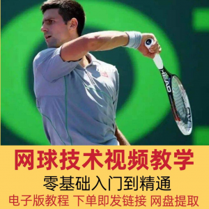 网球技术教程视频基本动作分解教学零基础入门自学到精通电子版课-虚拟资料库
