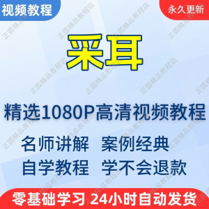 采耳手法视频学习教程新手自学零基础入门精通教学培训课程全集-虚拟资料库