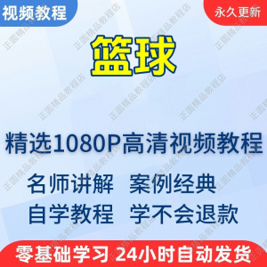篮球打篮球学习高清视频教程新手自学零基础入门精通教学课程全集-虚拟资料库