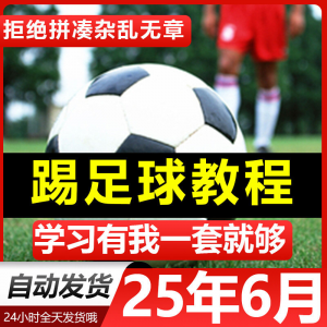 青少年踢足球技巧与足球教学全套视频教程从入门到精通基础视频课-虚拟资料库