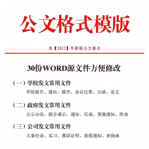 公文模板写作规范格式模板行政公函会议纪要通知范例大全电子版-虚拟资料库