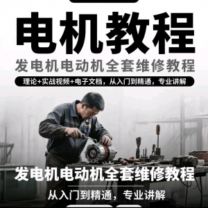 电机教程视频发电机电动机结构原理维修技术小学素材布线图教程-虚拟资料库