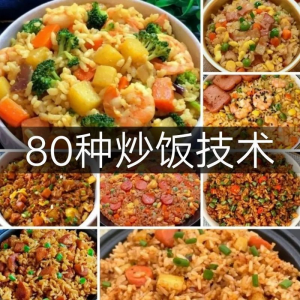 炒饭技术配方教程大全蛋炒饭的做法教学速食铁板烧摆地摊扬州商用-虚拟资料库