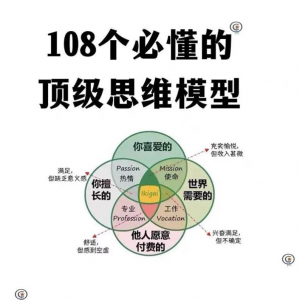 108个必懂的思维模型精美图解PPT+PDF-虚拟资料库