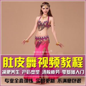 肚皮舞教程视频东方舞零基础自学成品舞分解视频课程-虚拟资料库