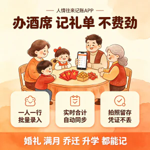 人情账本安卓版随礼记账APP酒席礼簿离线无广告人情往来记录软件-虚拟资料库