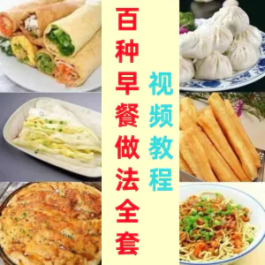 早餐店包子面小吃做法茶零基础技术教学点心配方制作技术视频教程-虚拟资料库