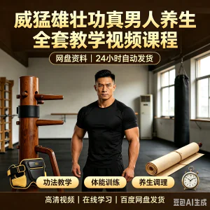 威猛雄壮功真男人养生全套教学视频课程_网盘_24小时_自动发货-虚拟资料库