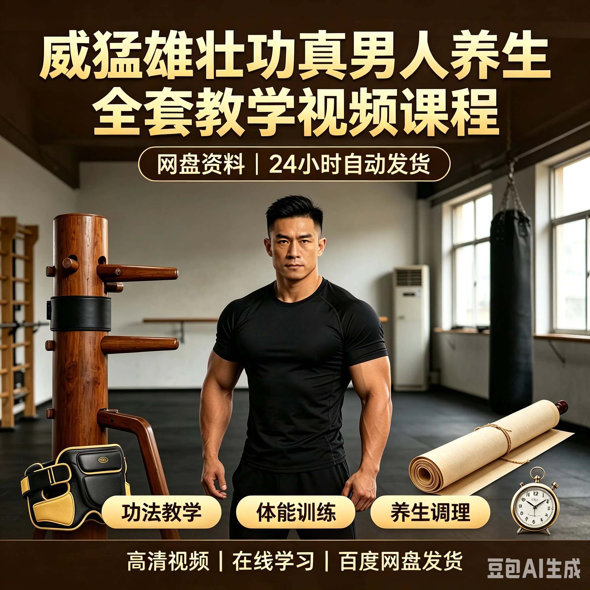 威猛雄壮功真男人养生全套教学视频课程_网盘_24小时_自动发货-虚拟资料库